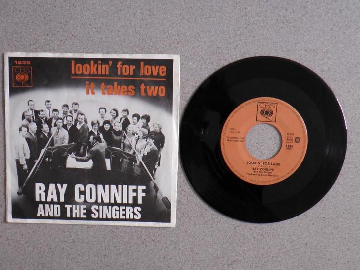 Ray Connifff - Lookin' for love VINYL SINGLE, Cd's en Dvd's, Vinyl Singles, Gebruikt, Single, Pop, 7 inch, Ophalen of Verzenden