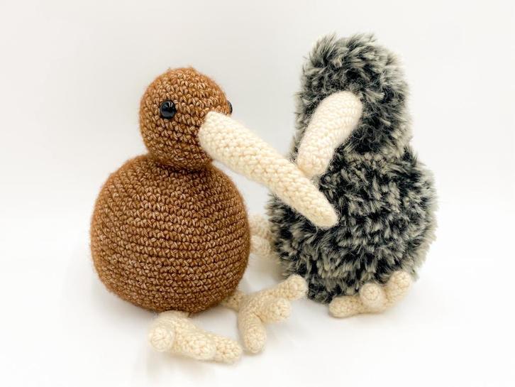 Handgemaakte kiwi knuffels - NIEUW, Kinderen en Baby's, Speelgoed | Knuffels en Pluche, Nieuw, Overige typen, Ophalen of Verzenden