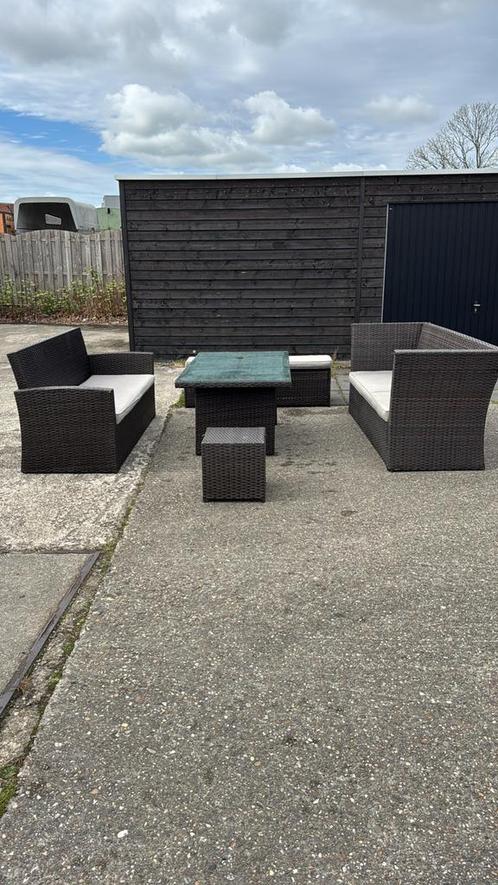 tuinset tuinbank met tafel, Tuin en Terras, Tuinsets en Loungesets, Gebruikt, Bank, Ophalen of Verzenden