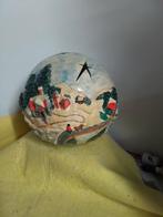 8417) grote  kerstbal keramiek  windlicht doorsnede 25cm, Diversen, Kerst, Ophalen of Verzenden