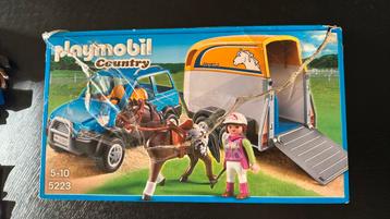 Playmobil country 5523 auto met trailer beschikbaar voor biedingen