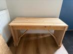 Houten Halbankje, Minder dan 50 cm, Zo goed als nieuw, Rechthoekig, Hout