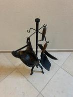 Antiek Openhaard setje met zeis, Ophalen of Verzenden, Zo goed als nieuw, Vrijstaande haard, Houthaard