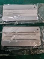 kofferlabel aluminium 2 stuks, Sieraden, Tassen en Uiterlijk, Koffers, Ophalen of Verzenden, 'T Olde Gre-j, Info@toldegrej.nl