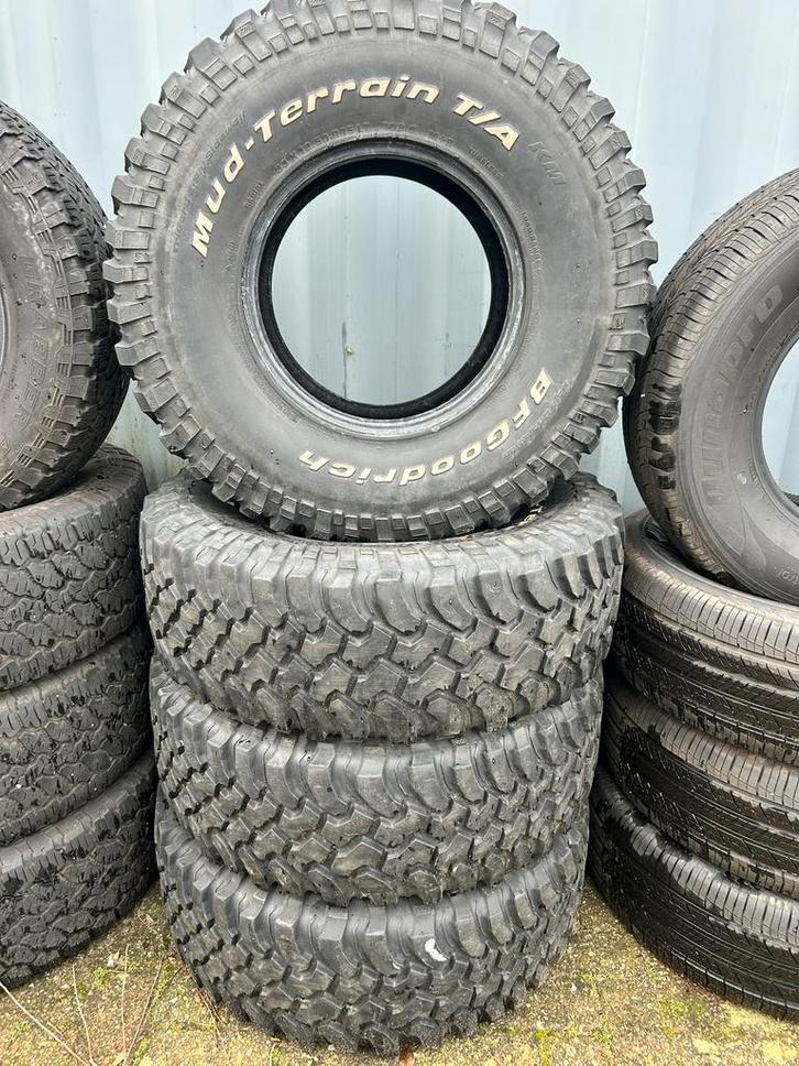 4x Bf Goodrich Mud Terrain KM 33-12.5-15 8-9mm, Auto-onderdelen, Banden en Velgen, Band(en), All Season, 15 inch, Overige, Terreinwagen