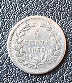 Zeldzame 5 Cent 1850 - Koning Willem III, Koning Willem III, Zilver, Ophalen of Verzenden, Losse munt