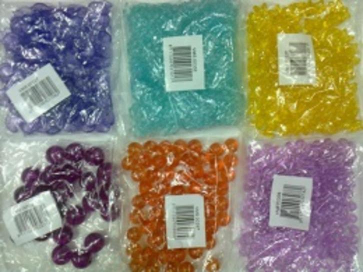 Partij van 5kg! = 100 Zakjes x 50 gram kunststof kralen:, Hobby en Vrije tijd, Kralen en Sieraden maken, Nieuw, Kraal, Ophalen of Verzenden
