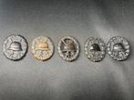 5x duits medaille, Ophalen of Verzenden, Landmacht, Duitsland, Lintje, Medaille of Wings