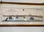 Antieke kopergravure van oud Rotterdam van M. Merian, Ophalen of Verzenden