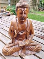Houten Boeddha beeld., Antiek en Kunst, Ophalen of Verzenden