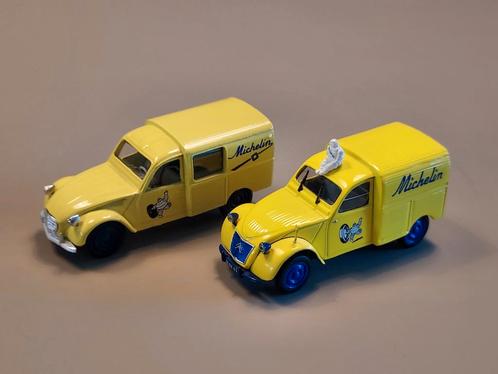 Citroën 2cv bestel Michelin  DUO  1:43 Norev en Eligor, Hobby en Vrije tijd, Modelauto's | 1:43, Auto, Norev, Ophalen of Verzenden