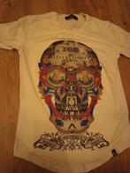 George V Paris XS Skull Strass T-shirt, Ophalen of Verzenden, Zo goed als nieuw, Maat 46 (S) of kleiner, Wit