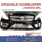 W205 C205 S205 C43 AMG VOORBUMPER + DIAMOND GRIL Mercdes C K, Auto-onderdelen, Carrosserie en Plaatwerk, Bumper, Voor