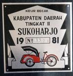Indonesie 1981 Keuringsbewijs van een Betjak voor vergunning, Ophalen of Verzenden, Postfris, Zuidoost-Azië