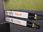 2 stihl zaagbladen 40 cm met nieuwe kettings, Ophalen, Nieuw