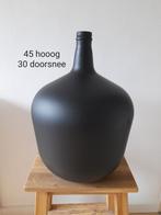 HK Living Vaas, Ophalen, Zwart, Minder dan 50 cm, Glas