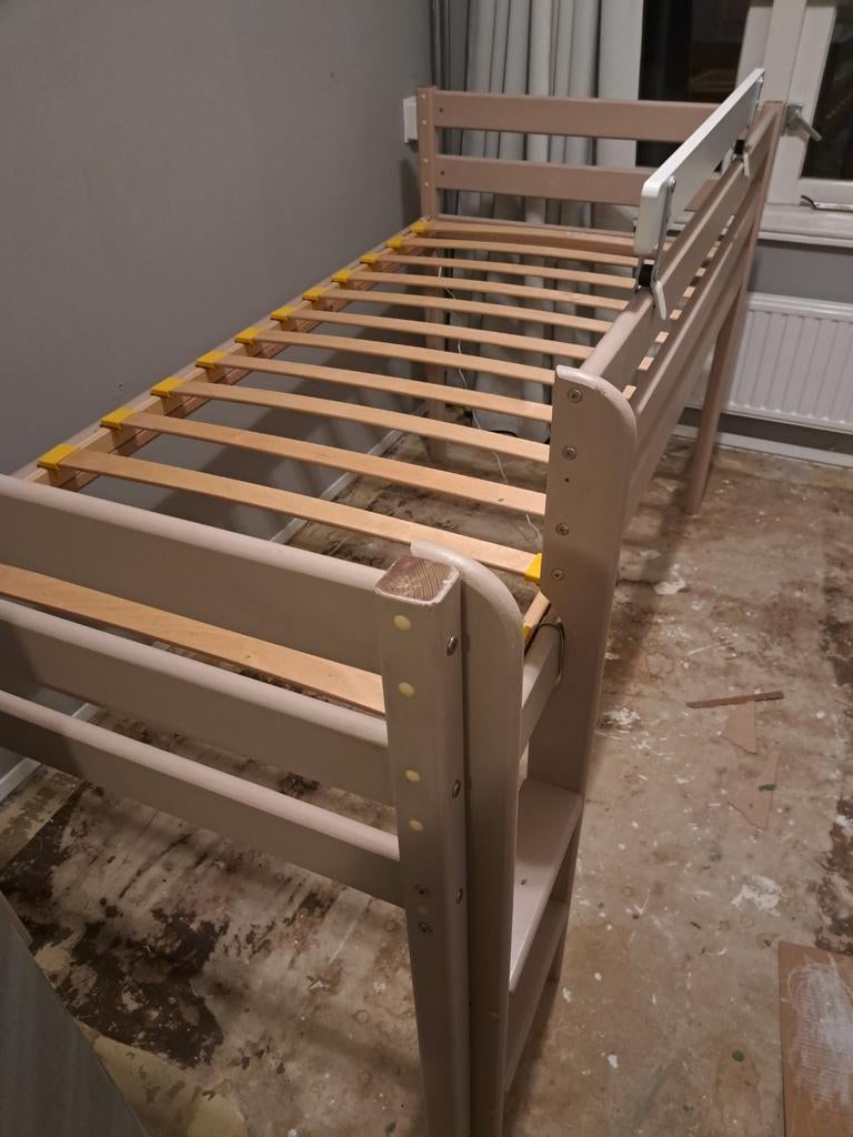 Hoogslaper met lattenbodem, Gebruikt, Lattenbodem, 70 tot 85 cm, Ophalen of Verzenden