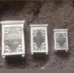 3 delige barok landelijke windlichten, Overige materialen, Ophalen of Verzenden, Zo goed als nieuw, Kandelaar