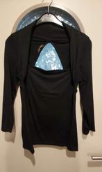 shirt met uitgesneden rug, 40-42, Ophalen of Verzenden, Zo goed als nieuw, Maat 38/40 (M), Zwart