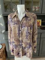 Vintage oversized retro blouse maat XL, Ophalen of Verzenden, Zo goed als nieuw, Maat 46/48 (XL) of groter, Paars