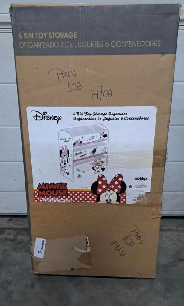 Nieuwe Disney Minnie Mouse Speelgoedopberger, Kast, Nieuw, Ophalen of Verzenden, 75 tot 100 cm