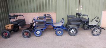 NIEUW  Ponywagens en tweewieler met div opties..... beschikbaar voor biedingen