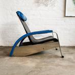 Tecta - D80 Grand Repos - leer zwart/blauw, Verzenden, Gebruikt, Metaal, Minder dan 50 cm