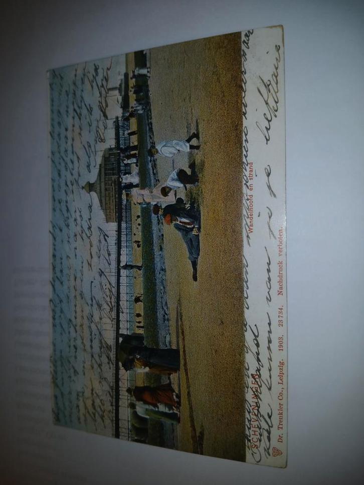 Oude Ansichtkaart Scheveningen, ca. 1903, Verzamelen, Ansichtkaarten | Buitenland, Gelopen, België en Luxemburg, Voor 1920, Ophalen of Verzenden