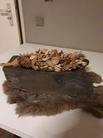 Landelijke stoer sober ornament, Ophalen of Verzenden, Zo goed als nieuw, Rechthoekig, Hout