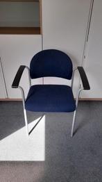2x kantoorstoel donkerblauw, Ophalen, Gebruikt, Blauw, Bureaustoel