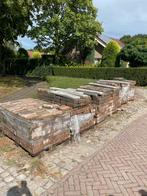 Waaltjes betonklinkers oprit stenen 30m2 opsluitbandjes, Tuin en Terras, Tegels en Klinkers, Ophalen, Gebruikt, 10 m² of meer
