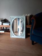 Vintage ovale spiegel met mooie lijst, Minder dan 50 cm, Ophalen of Verzenden, Zo goed als nieuw, Minder dan 100 cm