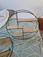 2x metalen houten wandrek, Ophalen of Verzenden, Zo goed als nieuw