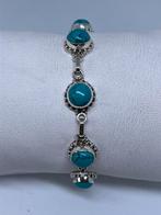 Zilveren armband met echte turkoois, Nieuw, Blauw, Met edelsteen, Ophalen of Verzenden