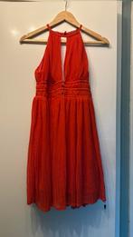 H&M 38 rood-oranje zomerjurk, Maat 38/40 (M), H&M, Ophalen of Verzenden, Zo goed als nieuw