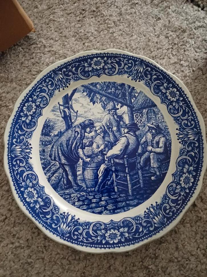 Delftsblauw Wandbord Boch Frères, Antiek en Kunst, Antiek | Wandborden en Tegels, Ophalen of Verzenden