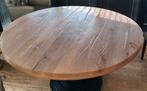 Eettafel rond eiken Keijser & Co, Ophalen, Rond, Zo goed als nieuw, 75 cm of meer
