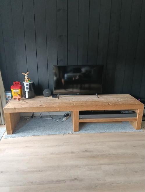 TV meubel sloophout 240 cm lang, Huis en Inrichting, Kasten | Televisiemeubels, Gebruikt, Minder dan 100 cm, 200 cm of meer, 50 tot 75 cm