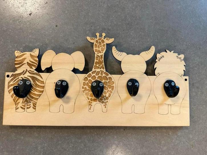 Leuke kinder kapstok met dieren, Huis en Inrichting, Woonaccessoires | Kapstokken, Nieuw, Kinderkapstok, Minder dan 100 cm, Hout