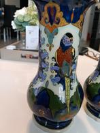 plateel rozenburg Juliana vaasjes hoogte 21 cm, Ophalen of Verzenden