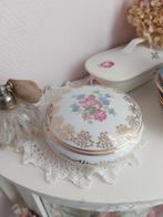 Antiek brocante limoges sieradenschaaltje bakje met deksel., Ophalen of Verzenden