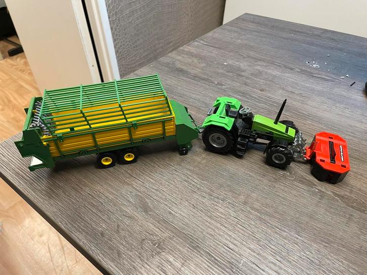 Siku Tractor, Opraapwagen, Kipper, Frontmaaier - Alles in 1!, Hobby en Vrije tijd, Modelbouw | Auto's en Voertuigen, Gebruikt