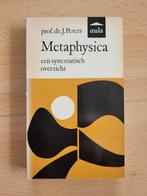 Boek Metaphysica Een systematisch overzicht prof. Dr. Peters, Boeken, Filosofie, Ophalen of Verzenden, Zo goed als nieuw, Metafysica of Natuurfilosofie