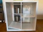 Gratis Ikea Kallax 4 vakken, Huis en Inrichting, Ophalen, Met plank(en), Gebruikt, 50 tot 100 cm