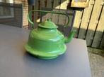 Groene emaille ketel Brocante, Antiek en Kunst, Ophalen