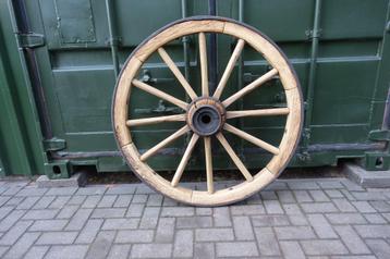 Wagenwiel, houten wagenwielen, karrewiel, ø120 cm. beschikbaar voor biedingen