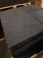 Zwarte tapijttegels panterprint 50x50cm gebruikt, Niet ingevuld, Crème, Gebruikt, Niet ingevuld