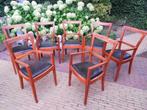 Eetkamerstoelen mahonie 7 stuks, Ophalen, Gebruikt, Hout, Vijf, Zes of meer stoelen