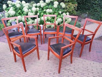 Eetkamerstoelen mahonie 7 stuks beschikbaar voor biedingen