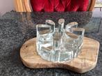 Waxinelichthouder, theelicht, glas, Georgshütte, vintage, Ophalen